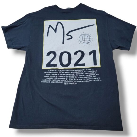 New Maroon 5 Shirt Size Large Gildan M5 2021 Tour T-Shirt Graphic Print T-Shirt - Picture 5 of 8